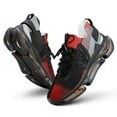 thumbnail image 1 of Geometric Modern Art Red Gray Black White Walking Shoes for Men Woman Lightweight Tennis Fashion Elastic Sports Shoes Cushion Basketball Shoes, 1 of 7
