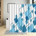thumbnail image 1 of Geometric Modern Shower Curtain with Creative Lines Pattern Bathroom Art r Simple Bath Curtains Waterproof Fabri, 1 of 7