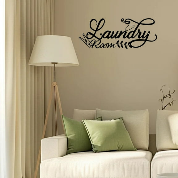 HELLOYOUNG 15.3 inch "Laundry Room" Metal Sign Wall Art Home Decorative Objects suitable for apartment Housewarming Gift Highly practical