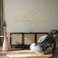 thumbnail image 1 of Geometric Mountains - Metal Wall Art, 1 of 3