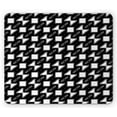 thumbnail image 1 of Geometric Mouse Pad, Abstract Contemporary Art of Continuous Polygonal and Rounded Shapes, Rectangle Non-Slip Rubber Mousepad, Charcoal Grey and White, by Ambesonne, 1 of 2