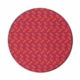 thumbnail image 1 of Geometric Mouse Pad for Computers, Triangular Illustration Angular Abstraction Native Composition Ornamental, Round Non-Slip Thick Rubber Modern Gaming Mousepad, 8" Round, Multicolor, by Ambesonne, 1 of 2