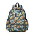 thumbnail image 1 of Geometric Multicolor Cat Blue Pattern Cute School Backpack with Padded Back and Adjustable Shoulder Straps 13.4"x11"x4.7", 1 of 5