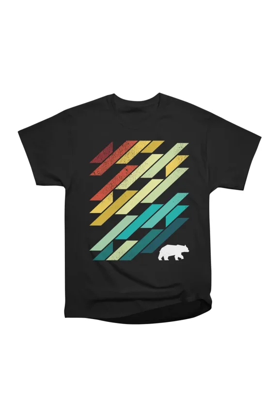 Geometric Nature BEAR T-Shirt Tee Gift For Him Merch For Her Apparel For Friend