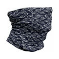 thumbnail image 1 of Geometric Neck Gaiter, Fan Pattern, Unisex, Dark Blue Cream, by Ambesonne, 1 of 3