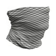 thumbnail image 1 of Geometric Neck Gaiter, Minimalist Link Shape, Unisex, Grey Black White, by Ambesonne, 1 of 3