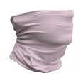 thumbnail image 1 of Geometric Neck Gaiter, Modern Striped Art, Unisex, White Pink Grey, by Ambesonne, 1 of 3