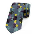 thumbnail image 1 of Geometric Necktie, Cacti with Modern Theme, Dress Tie, 3.7", Multicolor, by Ambesonne, 1 of 3