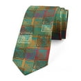 thumbnail image 1 of Geometric Necktie, Grunge Folk Rainbow, Dress Tie, 3.7", Multicolor, by Ambesonne, 1 of 3
