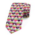 thumbnail image 1 of Geometric Necktie, Half Circles Design, Dress Tie, 3.7", Multicolor, by Ambesonne, 1 of 3