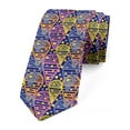 thumbnail image 1 of Geometric Necktie, Memphis Ice Creams, Dress Tie, 3.7", Multicolor, by Ambesonne, 1 of 3