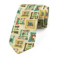 thumbnail image 1 of Geometric Necktie, Surreal Puzzle Shape, Dress Tie, 3.7", Multicolor, by Ambesonne, 1 of 3