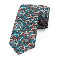 thumbnail image 1 of Geometric Necktie, Triangle Shapes Mosaic, Dress Tie, 3.7", Multicolor, by Ambesonne, 1 of 3