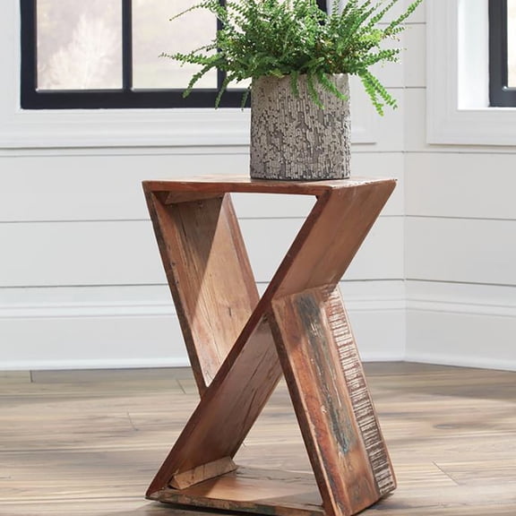 Geometric Open Triangles, Natural Finish | Living Space, Create Decorative Focus