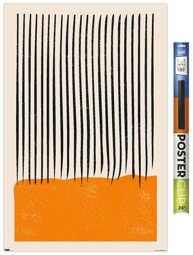 Geometric - Orange Wall Poster, 22.375" x 34"