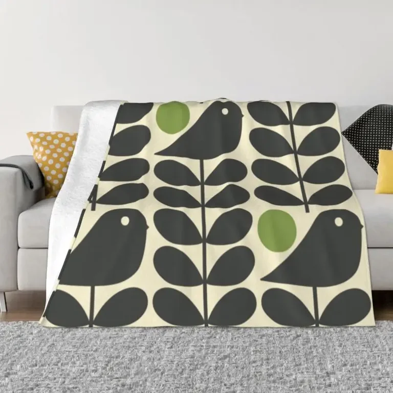 Geometric Orla Kiely Blankets Ultra Soft Fleece Flowers Scandinavian Throw Blanket Warm Flannel for Bed Office Sofa Bedspreads Walmart