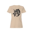thumbnail image 1 of Geometric Owl Graphic Women's Natural T-Shirt, 1 of 3