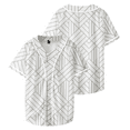 thumbnail image 1 of Geometric Pattern Baseball Shirt Women Men Short Sleeve Casual Summer Unisex Tops, 1 of 2