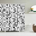 thumbnail image 1 of Geometric Pattern Bath curtain Waterproof Shower Curtains Modern simplicity 3d Printed Bathroom Curtain Bath Screen Home Decor, 1 of 5