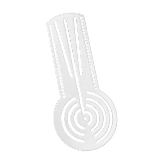 Geometric Pattern Drawing Template Clear Acrylic Drawing Ruler For Artist Student Sketching Drafting Creative Project