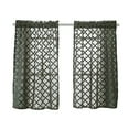 thumbnail image 1 of Geometric Pattern European Style Short Half Window Curtains for Home Kitchen (74*90cm), 1 of 8