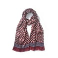 thumbnail image 1 of Geometric Pattern Long Silk Scarf, 1 of 7