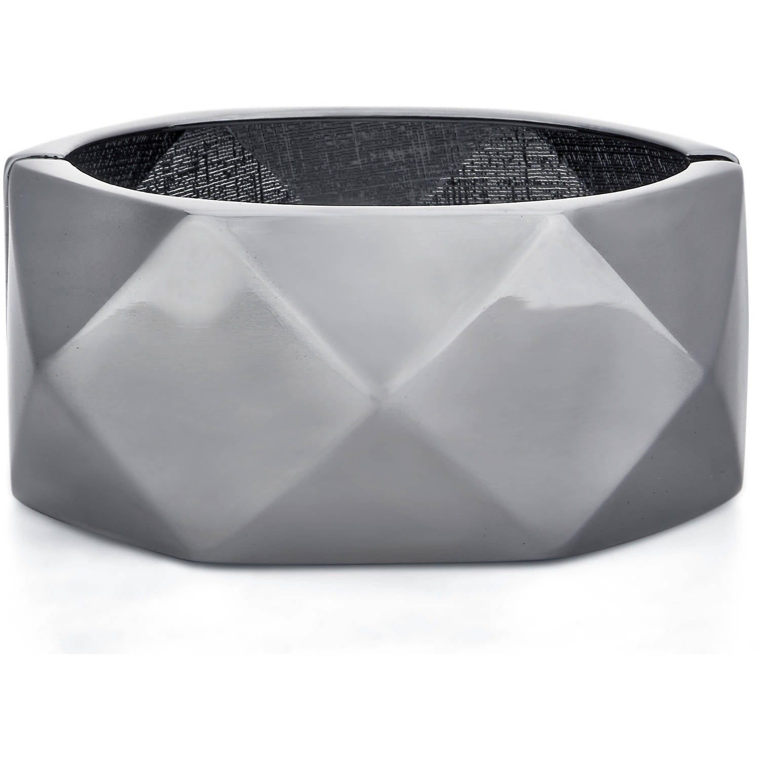 Geometric Pattern Metalic Finish Enhancer Bangle Bracelet for Bit Charge