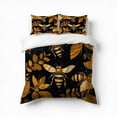 thumbnail image 1 of Geometric Pattern With Bee Bedding Set 3 Pcs Soft Microfiber Quilt Cover For Bedroom Decor, Comforter Cover With 2 Pillowcase, 1 of 5