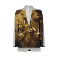 thumbnail image 1 of Geometric Pattern With Bee Men's Suit Blazer Casual Party Wear Slim Fit Suit Jacket Fashionable Luxury British Style Men Suit Coat, 1 of 5