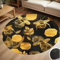 thumbnail image 1 of Geometric Pattern With Bee Round Carpet Living Room Bedroom Home Decoration Coffee Table Mat Lounge Rug Chair Mats, 1 of 5