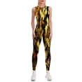 thumbnail image 1 of Geometric Pattern With Bee Women's One Piece Yoga Jumpsuits Leggings Playsuit Gym Suit Fitness Running Athletic Clothes Gym Wear Set, 1 of 6