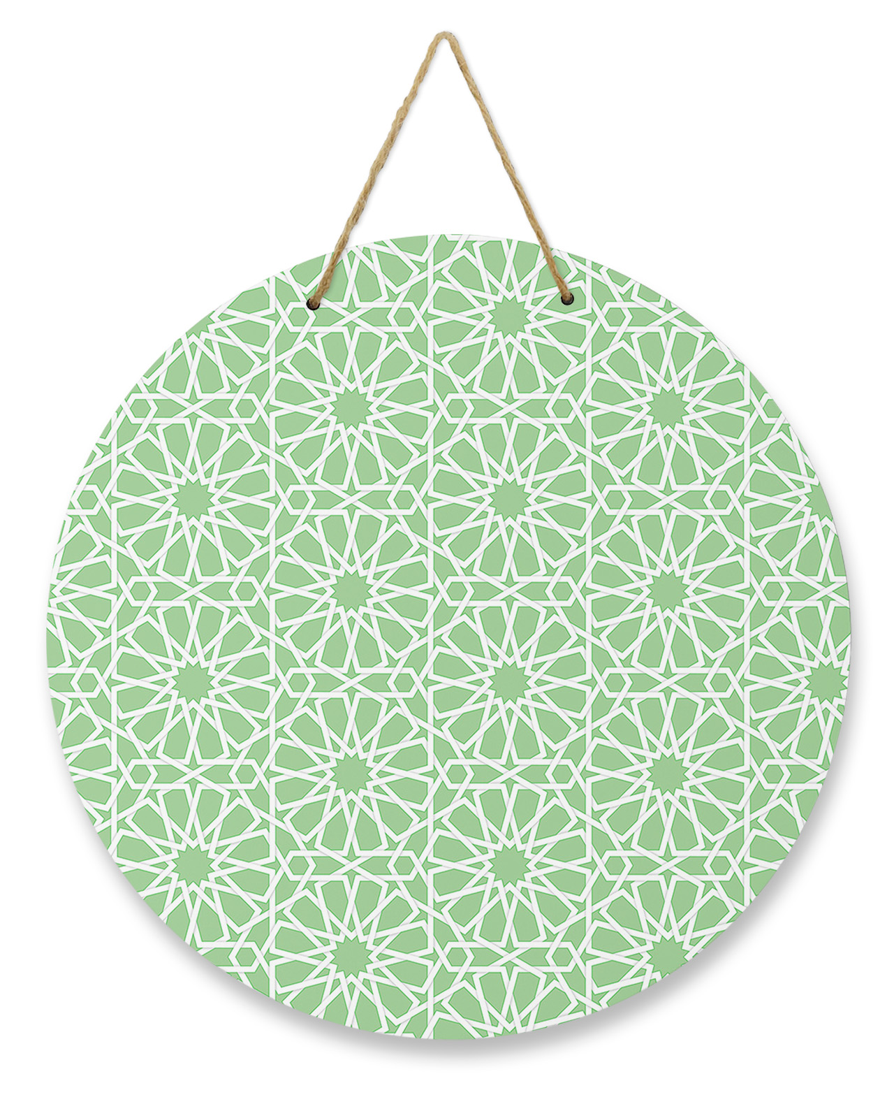 Geometric Pattern Wreaths for Front Door, Rustic Wood Sign for