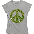 thumbnail image 1 of Geometric Peace Symbol Hippie Festival Political Anti War Women's T-Shirt, 1 of 4