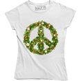 thumbnail image 1 of Geometric Peace Symbol Hippie Festival Political Anti War Women's T-Shirt, 1 of 4