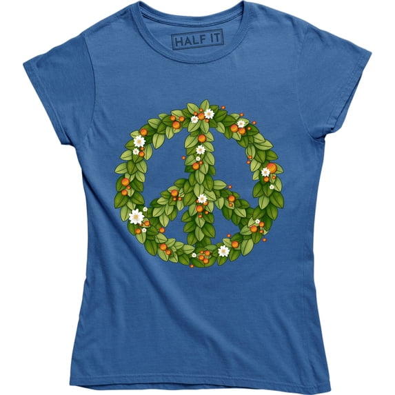 Geometric Peace Symbol Hippie Festival Political Anti War Women's T-Shirt