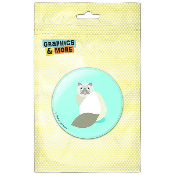 Geometric Persian Siamese Cat Refrigerator Button Magnet