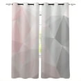 thumbnail image 1 of Geometric Pink Gray Gradient Triangle Printed Window Curtains Living Room Bedroom Children Room Mode, 1 of 5