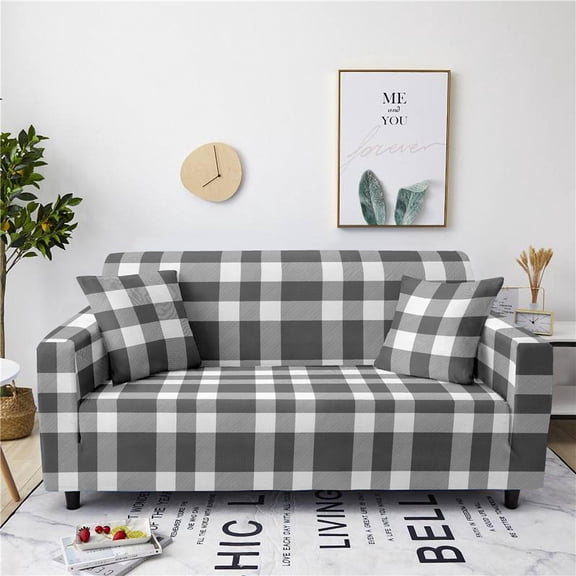 Geometric Plaid Stretch Sofa Cover Elastic Sectional Slipcovers for Living Room Couch Cover L Shape Cover Housses De Canapé