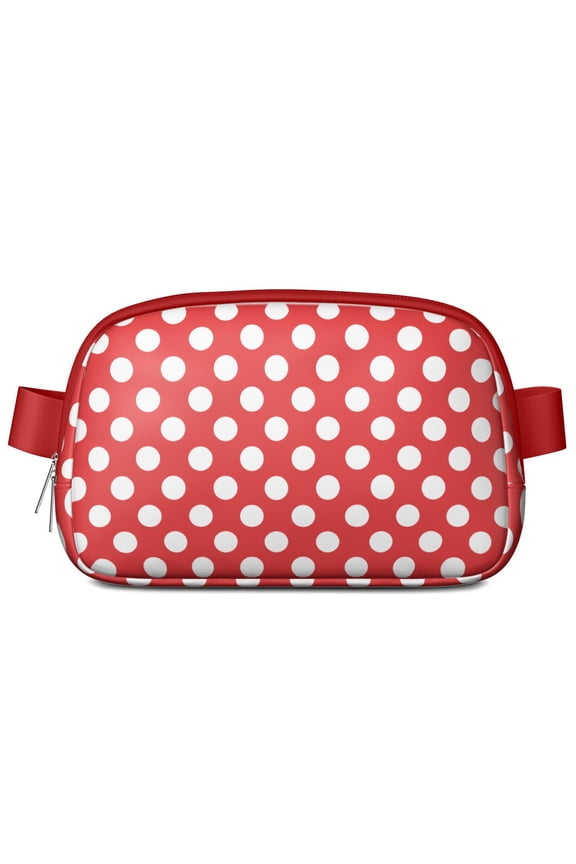Geometric Polka Dot Fanny Pack – Modern Belt Bag with Bold Dot Design & Retro-Inspired Texture
