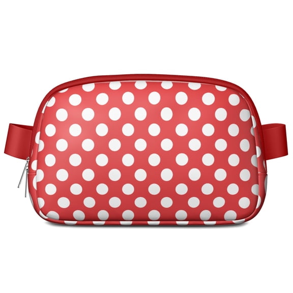 Geometric Polka Dot Fanny Pack – Modern Belt Bag with Bold Dot Design & Retro-Inspired Texture