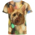thumbnail image 1 of Geometric Poly Cat All Over Adult T-Shirt - Large, 1 of 2