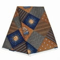 thumbnail image 1 of Geometric Print African Fabric 3Yard Double Side Waxed Print Sewing Fabric, 1 of 20