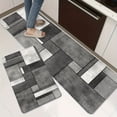 thumbnail image 1 of Geometric Print Kitchen Mat, Machine Washable Floor Mat for Kitchen Living Room Laundry Bathroom Sink, Indoor Outdoor Door Mat, Fade-Resistant Home Decor for All Seasons, 1 of 10