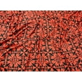 thumbnail image 1 of Geometric Print Stretch Jersey Dress Fabric Red & Black - per yard, 1 of 3