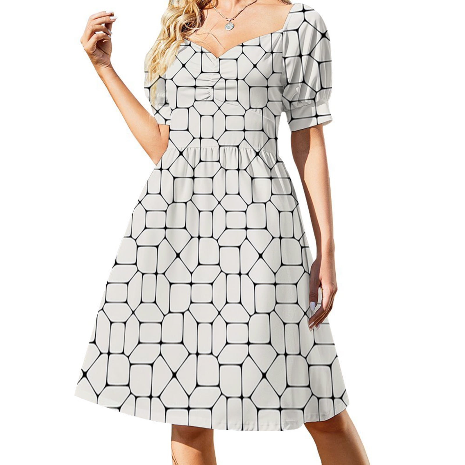 Tree Autumn Womens Summer Dresses Park Fall Nature Trees Woods V Neck Zipper Back Puff Sleeve Ruffle A Line Casual Dress Orange Yellow M Walmart