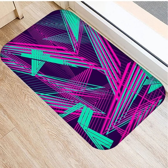 Geometric Printed Doormat Living Rooms Anti-slip Carpet Absorbent Shower Bath Mat Bedroom Kitchen Rug Hallway Welcome Mats