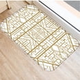 thumbnail image 1 of Geometric Printed Indoor Doormat Nordic Modern Black White Golden Floor Mat Kitchen Bathroom Door Mat Table Anti-slip Mat Rugs, 1 of 6