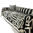 thumbnail image 1 of Geometric Printed Sofa Blanket Chenille Dustproof Anti-scratch Sofa Mat Multipurpose Furniture Protection Cover, 1 of 7