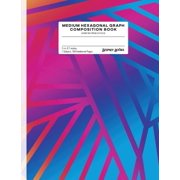 Geometric Prism-D Medium Hexagonal Graph Composition Book Geometric Prism Style D, Numbered Pages Paperback