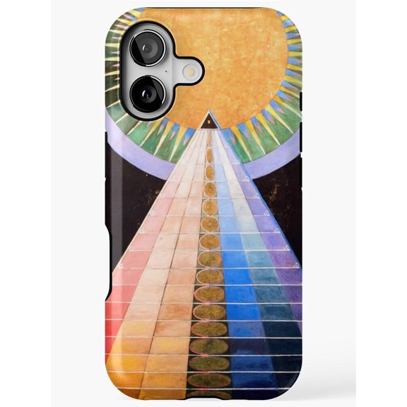 Geometric Pyramid and Radiant Sun Tough Phone Case, Polycarbonate and TPU, for Select Apple iPhone Models